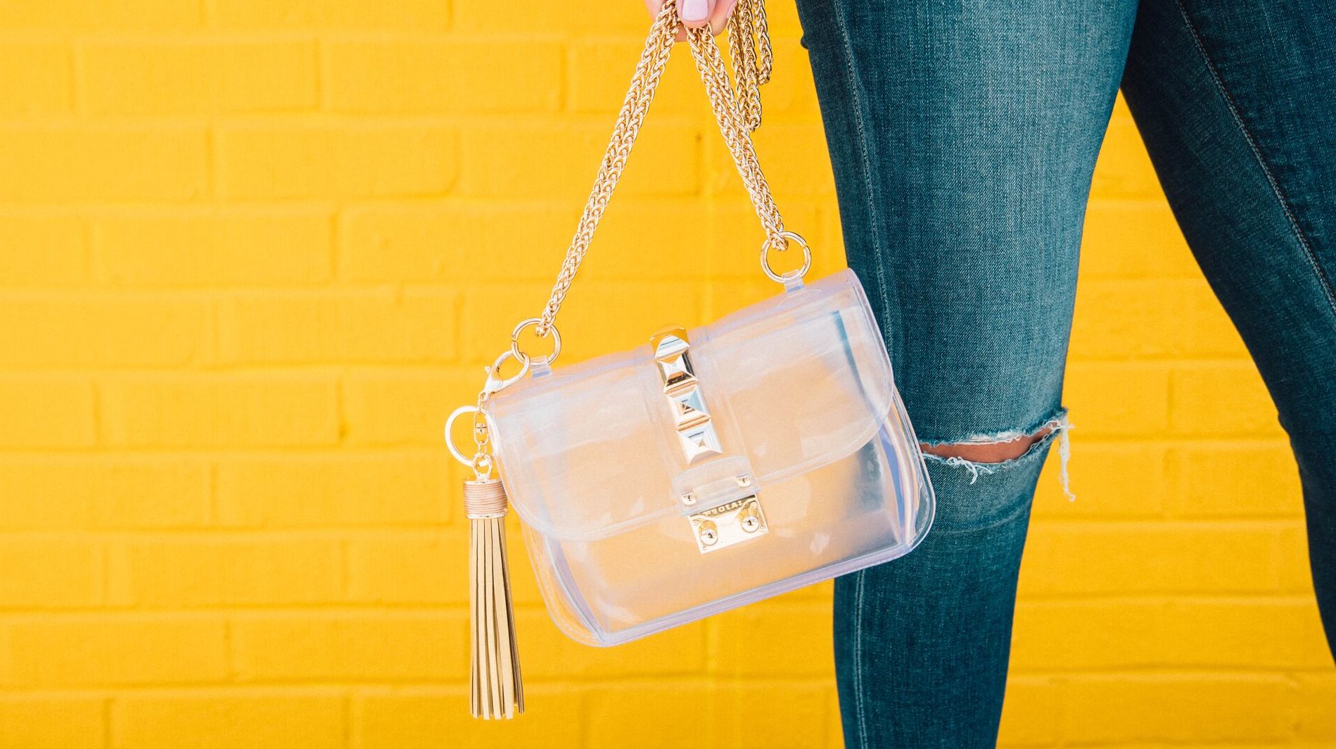 cute clear gameday bags