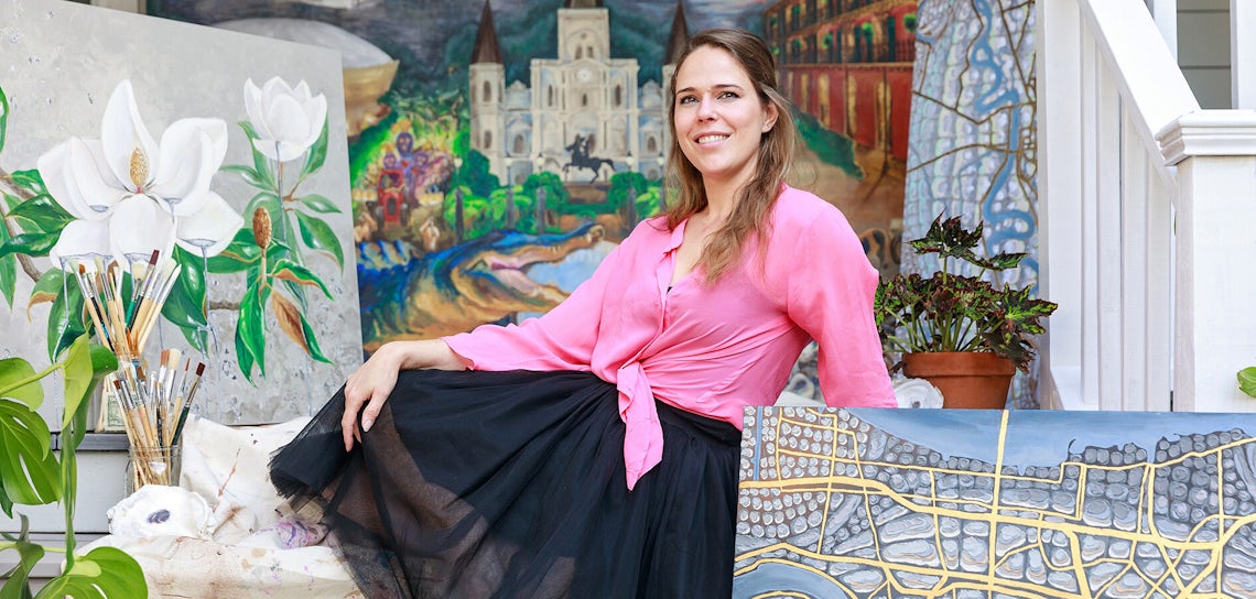 The Creatives Fine artist Leah Marchand inRegister